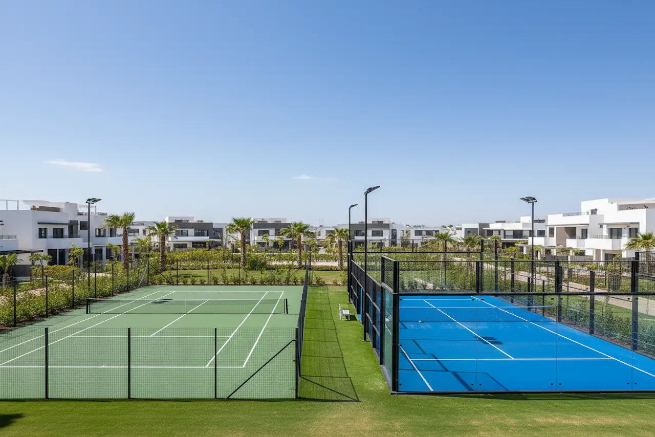 deux terrains de padel